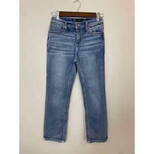 BKE Hudson Straight Leg Jeans Boy Size 8 Medium Wash Blue Excellent Condition